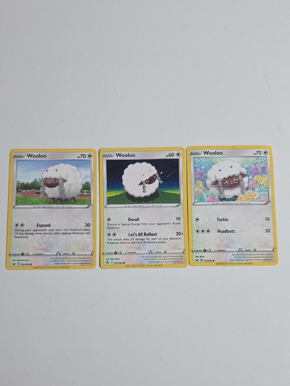 Pokemon Wooloo Cards
